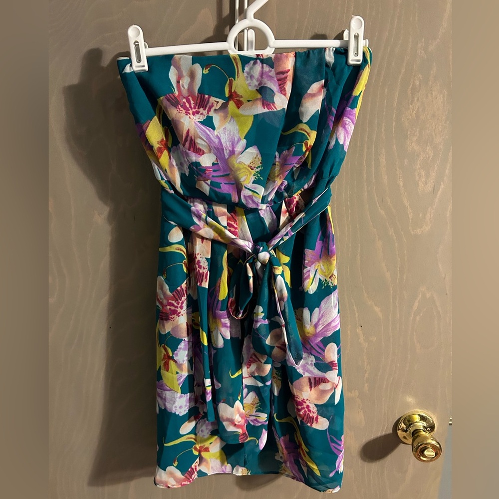 Strapless mini dress from Express
